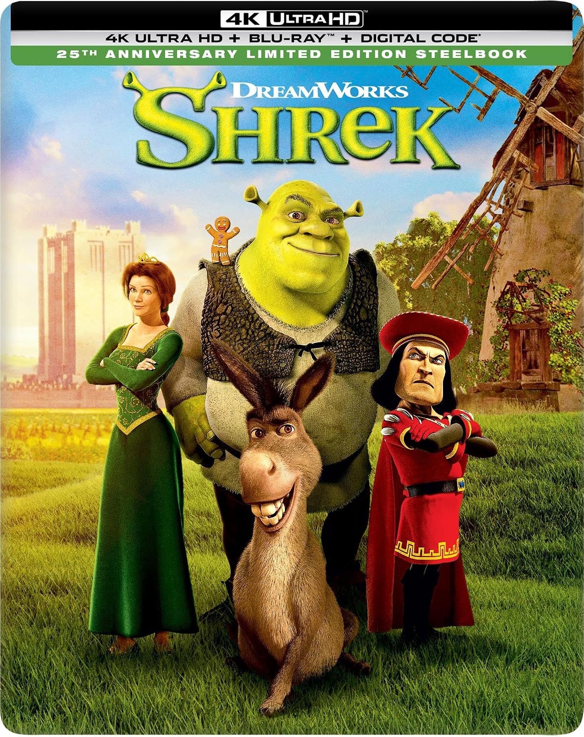 Shrek Steelbook (4K, Blu-ray)
