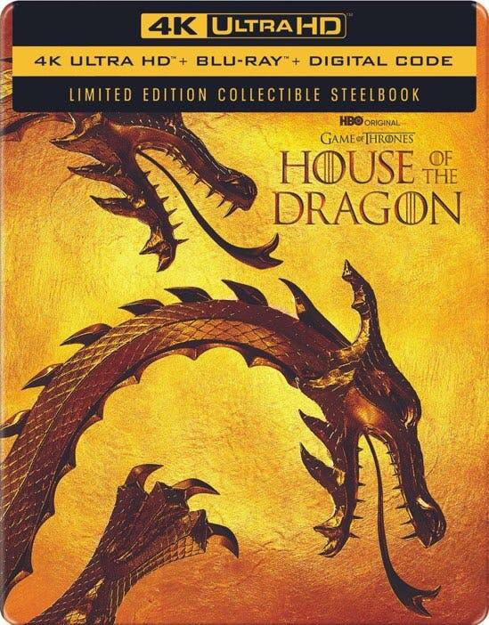 House of the Dragon: The Complete First Season Steelbook (4K, Blu-ray) edition artwork