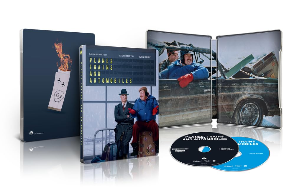 Planes, Trains and Automobiles Amazon Exclusive Steelbook (4k, Blu-ray)