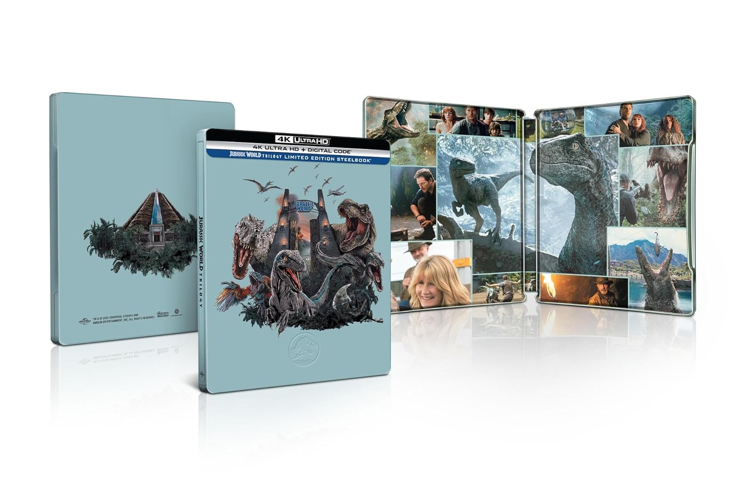 Jurassic World Trilogy Steelbook (4k, Blu-ray)