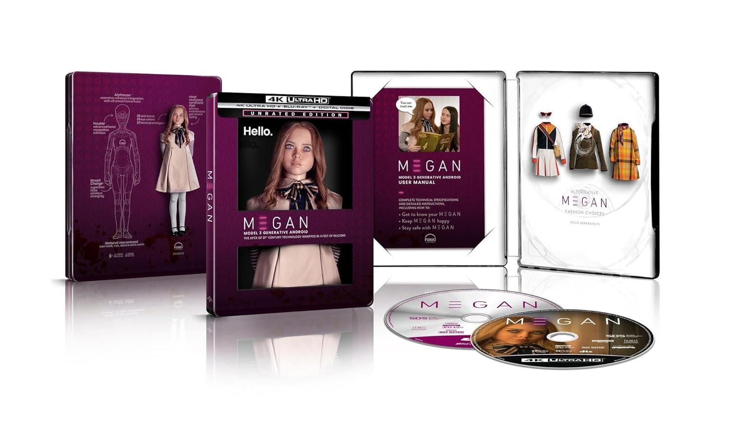 M3GAN Steelbook (4k, Blu-ray)